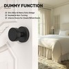 naubea 2 Pack Matte Black Dummy Door Knob Interior, Black