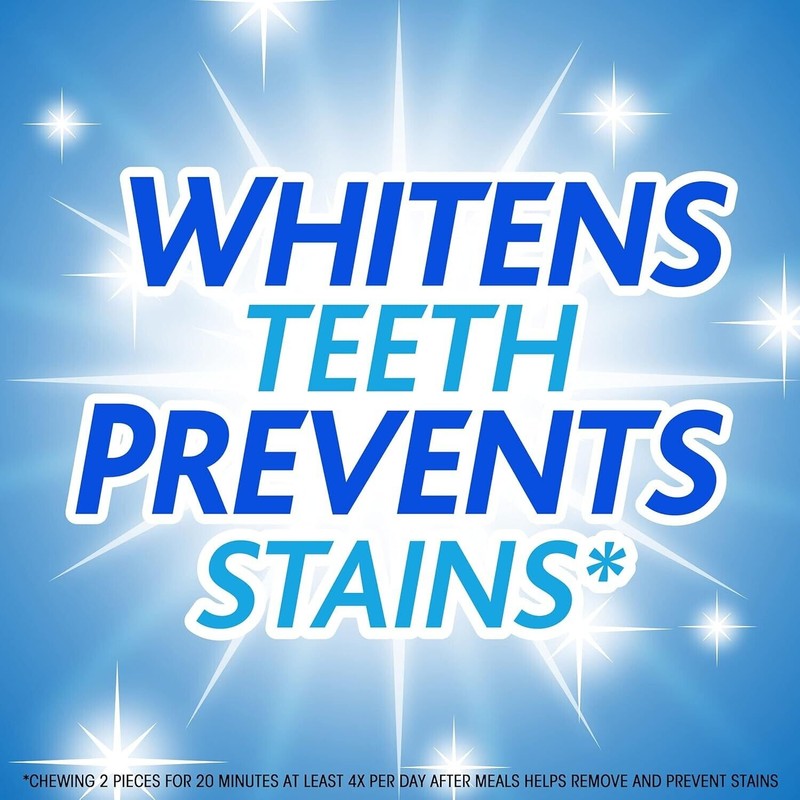 Trident White Peppermint GUM - Pack of 9 - Sugar