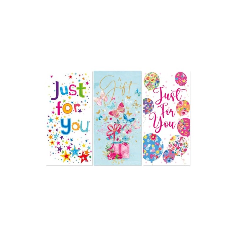 Pack of 6 Money Wallets for Cash Voucher Gifts in