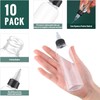 Empty Squeeze Dropper Bottles with Twist Top Cap,10Pcs Plastic Squeeze