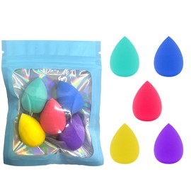 5 Pcs Multi colored Mini Beauty Blender Mini Makeup Sponges Soft and Flexible Multi Colored Beauty Blender Sponge for Foundation, Powder, Liquid, Beauty Gift Set Makeup Blenders and Sponges