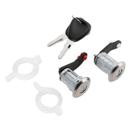 Left Right Door Lock Barrel Cylinder with 2 Keys 7701470944 Fit for Renault Master 1998‑2016