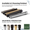 High Sierra Showerheads Bronze E-Z Reach Solid Metal Shower Arm