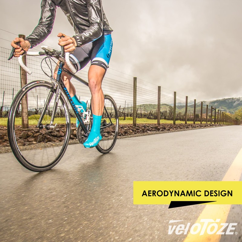 veloToze Tall Road 2.0 Shoe Covers Blue Large
