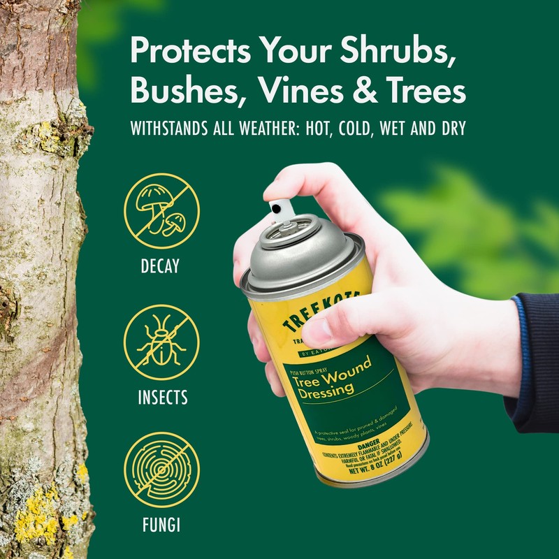 Treekote Tree Wound Dressing - 8 OZ Aerosol Pruning Sealer
