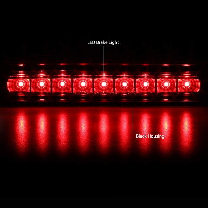 DNA MOTORING 3BL-CHA06-LED-BK Black Housing LED High Mount 3rd Third