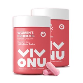 VivoNu Women's Probiotic Supports Women's Health  (60 Capsules/1 Packet) - Specification: pack of 2