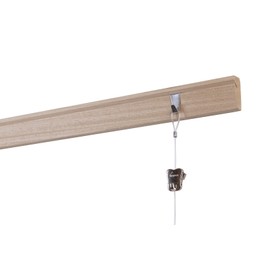 STAS Riva - 47 inch Wooden Picture Rails - Robust Wood Art Hanging Moulding Profile