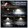 AloftSun 6-Pack Solar Motion Powered Landscape LED Pathway Lights IP68