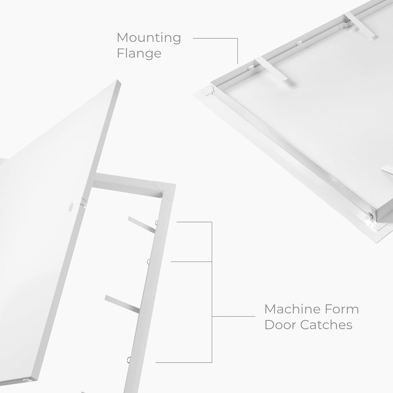 HVAC OV 8 x 12 Inch Metal Access Panel for