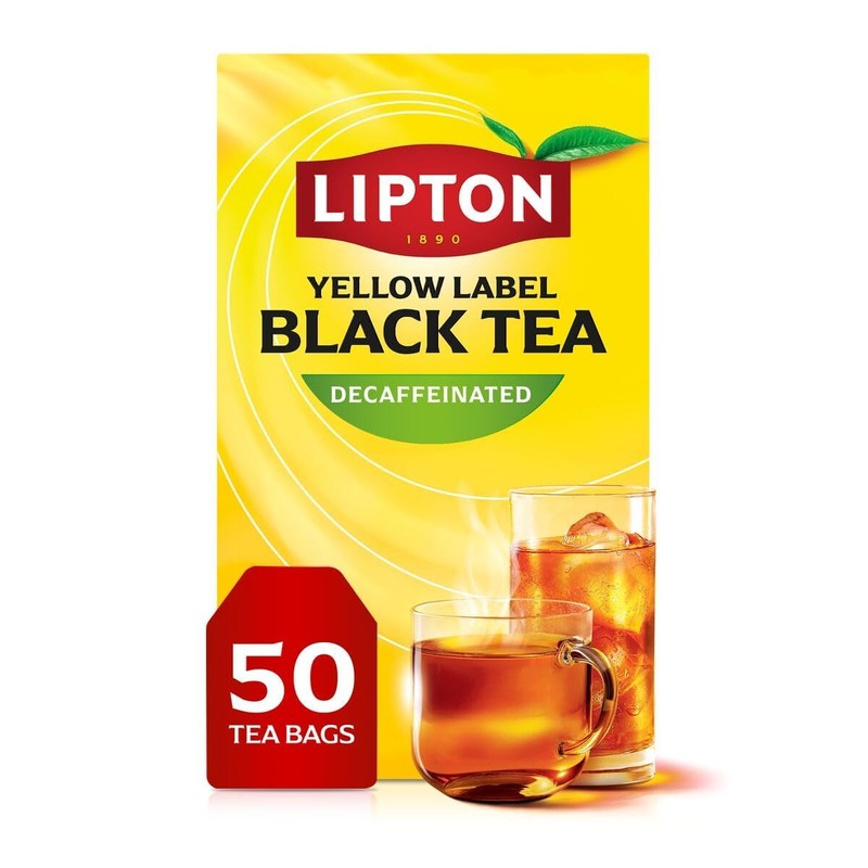 Lipton Black Tea & Decaf Black Tea 50 CT (2ea)