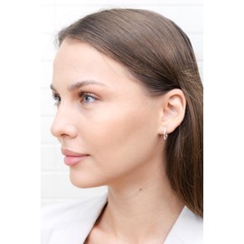 Hoops & Loops - Sterling Silver 15mm Twisted Click Top Hoop Earrings in Sterling Silver