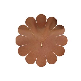 Allereya Bohemia Thunder Pendant Necklace Tiny Lightning Bolt Choker Necklace Gold Lighting Choker Necklace Chain Weather Necklace Jewellery for Women and Girls (Gold)