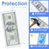80 Pack Clear PVC Money Holders, 6.9x2.95 Inch Top-Load Currency