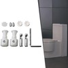 Nudiuhis 2 x Mounting Kits for Wall-Hanging Toilets, Mounting Screws,