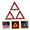 ULTECHNOVO 3pcs Reflective Emergency Triangles Portable Warning Signs for Roadside