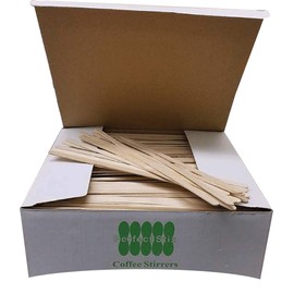 Perfectware Wooden Stirrer. 7.5 Inches. Pack of 1000 Stirrers