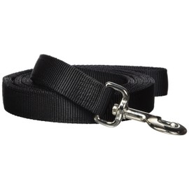Hamilton Double Thick Nylon Dog Training Lead, 1-Inch by 6-Feet, Black