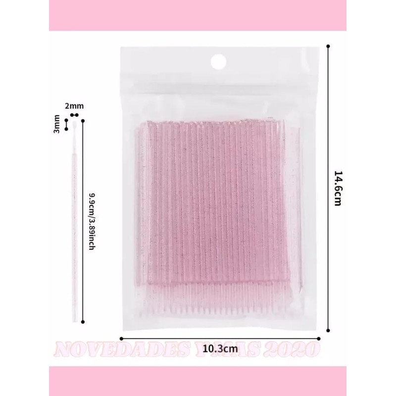 1000 piezas Microbrush Desechable. Hisopo, Aplicador, Extensión de pestañas, Microbrush,