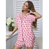 FEMLE Womens Preppy Monkey Pajamas Y2k Cute Pj Sets 2
