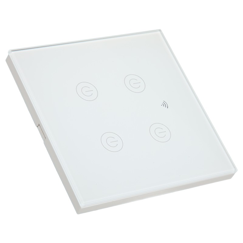 WiFi Smart Wall Light Switch Tempered Glass Remote Control Wireless