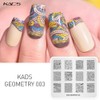 KADS 5pcs Nail Stamp Plates set Nails Art Stamping Plate