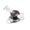 sourcing map KSD301 Thermostat 75°C/167°F 10A Normally Open N.O Adjust