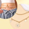 Asheyya Waist Chain Belt, Double Layer Adjustable Chain Belts for