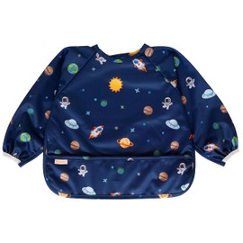 Torange Baby Bib, Long Sleeve Bib for Toddler, Waterproof Bibs for Baby, Baby-Led Weaning Smock, Machine Washable Feeding Bib