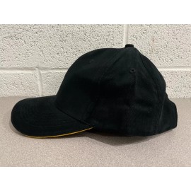Unbranded Baseball Cap With Gold Trim On the Brim Men's Adjustable