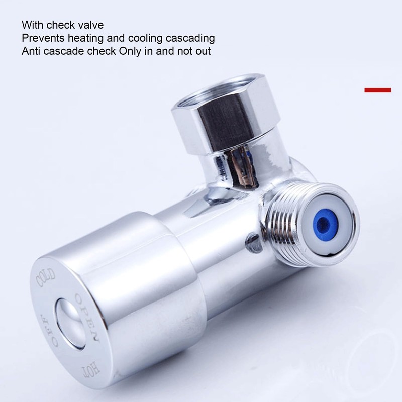 Brass Hot Cold Water Mixing Valve, G1/2 Faucet Temperature Mixer