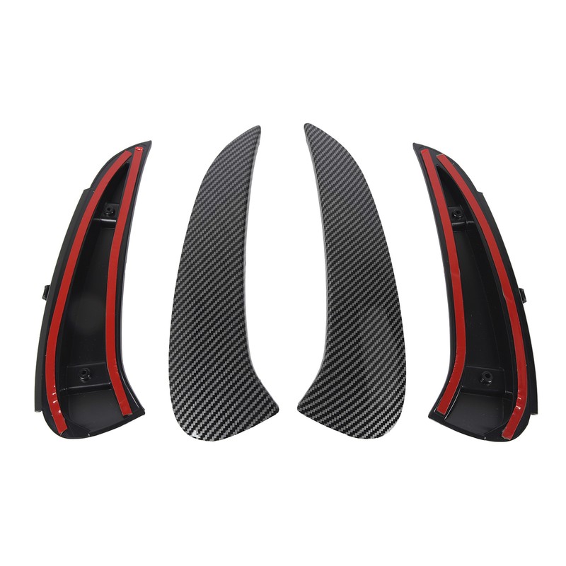 Pair of Rear Bumper Side Vent Spoiler Trim Left Right