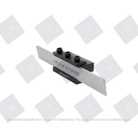 T-Parting Cut off Holder with Blade for Lathe Machine Tools ((Blade 1/8"x 3/4" x 6"(12mm Shank)))