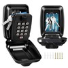 Key Safe Wall Mounted, Waterproof Key Safe, Resettable 12 Digit