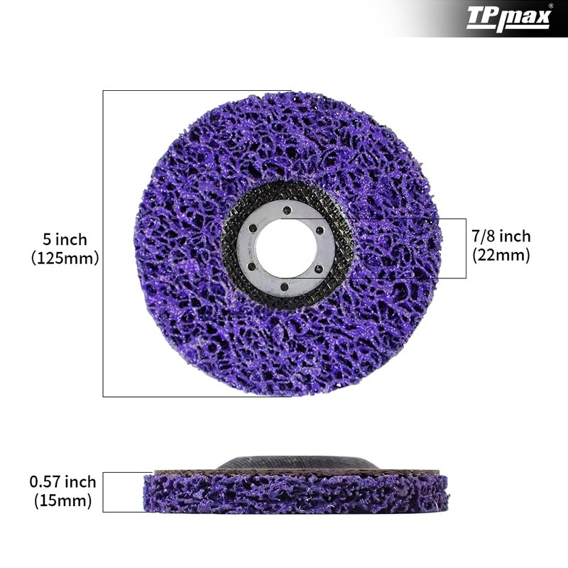 TPmax 5" x7/8'' Stripping Discs Rust Remover Wheel Remove Paint