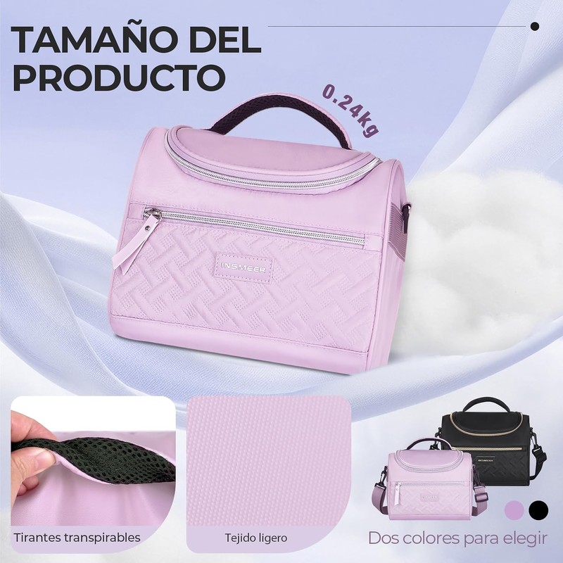 INSMEER 8L Bolsa de almuerzo, Loncheras para Mujer y Hombre