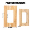 10 Pieces Wood Single Rocker Light Switch Plate 4.5" X