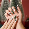 Christmas Holiday Themed Press On Nails, Snowflake and Tree Designs,