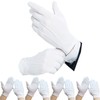Gatsuno Wave White Gloves, Driver Gloves, Security, Breathable, Elastic, Plain,