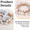 Pearl Hair Tie Fancy Scrunchies Decorative Ponytail Holders Elastic Hairbands