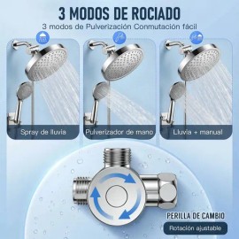 Juego De Cabezal De Ducha De Baño De 6 Piezas Con 6 Modos