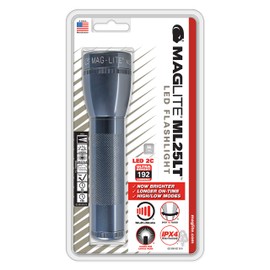 Mag Instrument Maglite ML25LT LED 2-Cell C Flashlight, Gray (ML25LT-S2096)