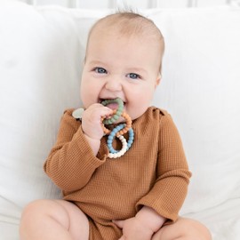 Ryan & Rose Cutie Clinks Attachable Teether Chew Toy for Babies (Ultimate Teething Set (Handsome))