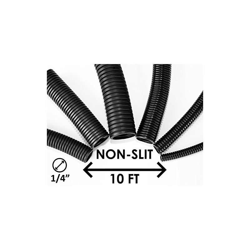 3/8" Wire Loom Non-Slit Polyethylene Corrugated Flexible Innerduct Conduit -