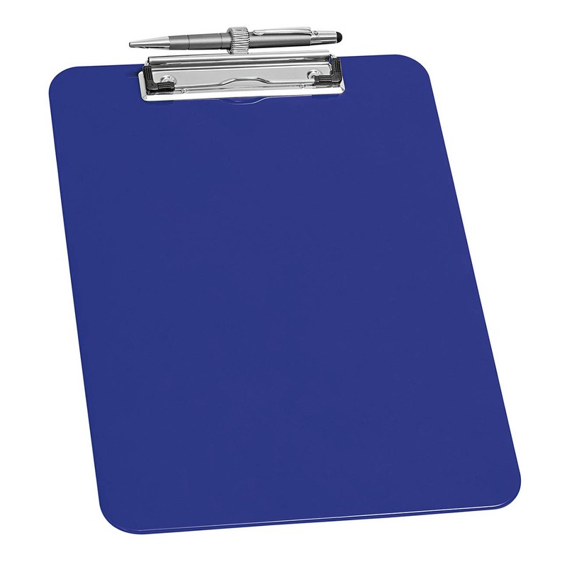 Wedo 576603 A4 Clipboard in with Pen Holder - Blue