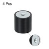 sourcing map 4Pcs 25 x 25mm M6 Thread Female Rubber