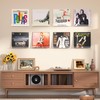 upsimples 8 Pack Vinyl Record Wall Mount Shelves, 12" Vinyl