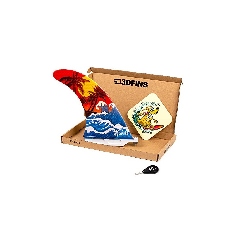 3DFINS High Performance Longboard Fins GOHARD Series, Classic Base 7''