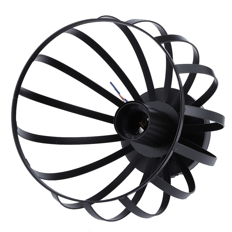 E27 Rustic Cage Chandelier Pendant Light Ceiling Lamp Shade for