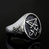 PikaLF Lucifer Ring for Men, Satan Lucifer Demon Ring, Seal